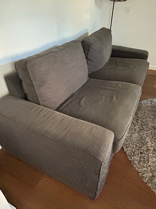 Sofá Ikea Kivik Gris Tela