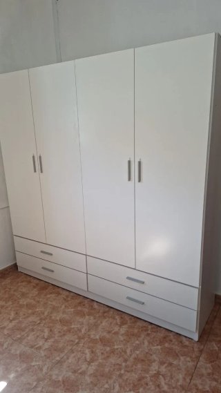 Armario 4 puertas blanco