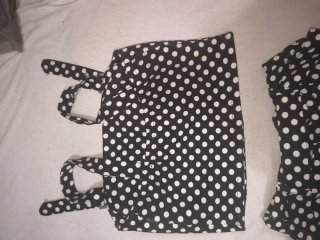 Conjunto top y pantalón lunares