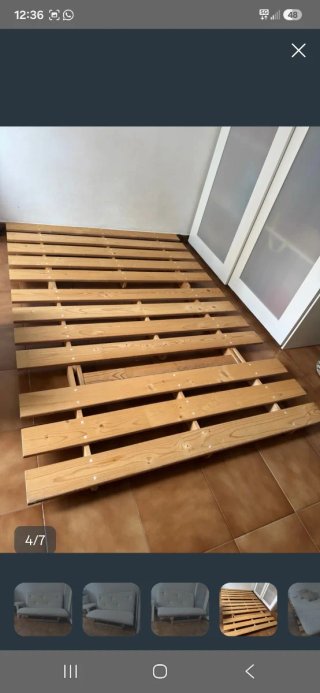 Sofá Cama Futón Ikea Madera Blanco