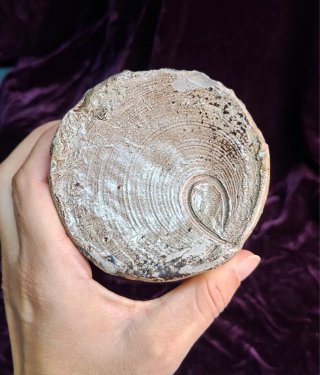 Botella de gres artesanal S. XIX