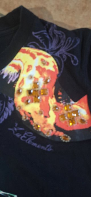 T-shirt Zu Elements vintage con stampa serpente