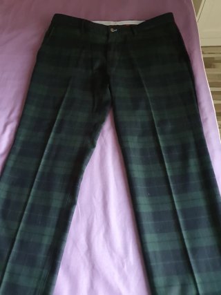Pantalones de cuadros hombre