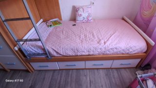 Cama tren infantil con cajones