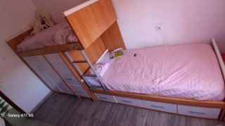 Cama tren infantil con cajones