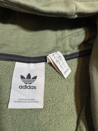 Sudadera Adidas Verde Militar Media Cremallera