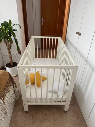 Cuna Ikea Sundwik + Colchón y Funda