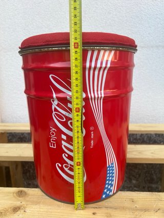 Sgabello Contenitore Vintage Coca-Cola anni 80