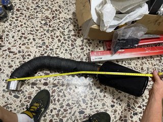 Admisión en 3" con tubo Pcv 25 mm