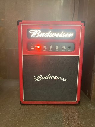 Mini Nevera Budweiser Estilo Ampli