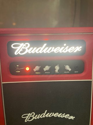 Mini Nevera Budweiser Estilo Ampli