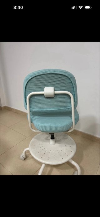 Silla de escritorio infantil turquesa