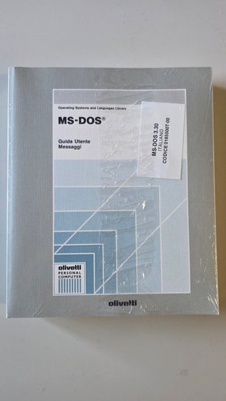 MS‑DOS 3.3 Olivetti – box originale con floppy