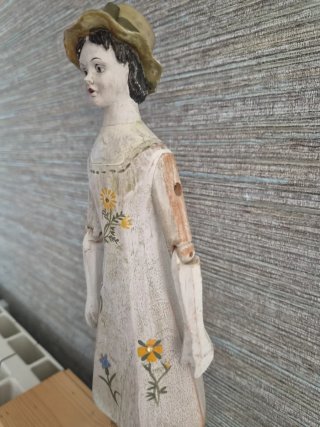 Figura mujer vintage 34 cm | Brazos articulados