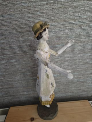 Figura mujer vintage 34 cm | Brazos articulados