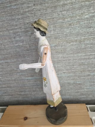 Figura mujer vintage 34 cm | Brazos articulados