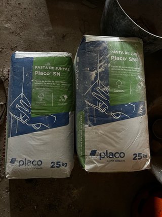 5 Sacos Pasta Placo SN 25kg