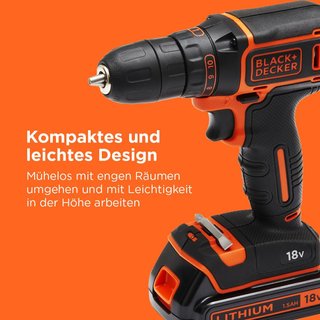 Taladro atornillador inalámbrico BLACK+DECKER
