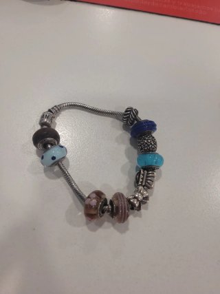 Pulsera Pandora Original con 10 Charms