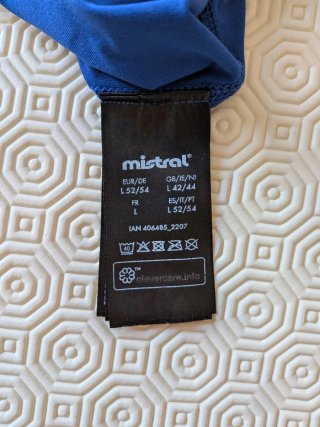 Camiseta manga larga Mistral azul