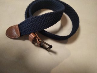 Cinturón infantil trenzado 72cm