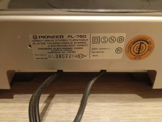 Tocadiscos Pioneer PL-750 Direct Drive