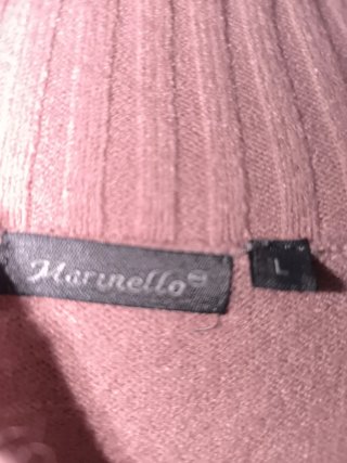 Jersey punto trenzado rosa talla L