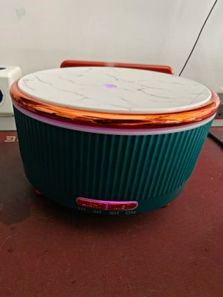 Humidificador Ultrasónico 500ml Teal/Oro