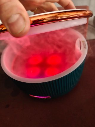 Humidificador Ultrasónico 500ml Teal/Oro
