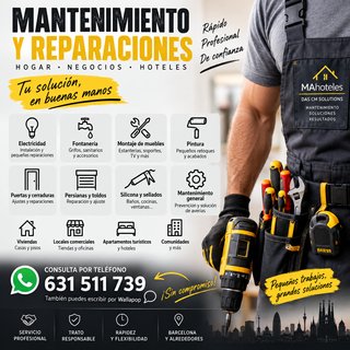 MANTENIMIENTO · REPARACIONES · INSTALACIONES
