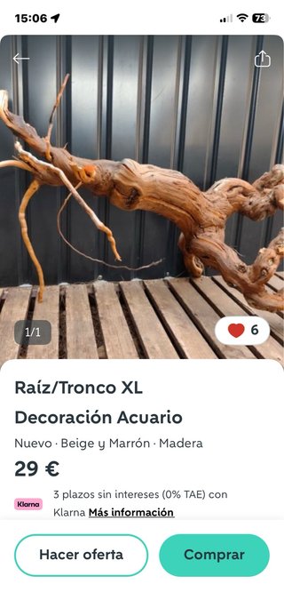 Raíz/Tronco XL Decoración Acuario