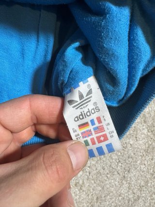 Chaqueta Adidas Vintage 90s Azul/Gris