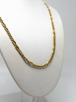 Cadena Figaro 5x1 de oro 18Kt