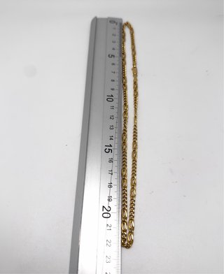 Cadena Figaro 5x1 de oro 18Kt