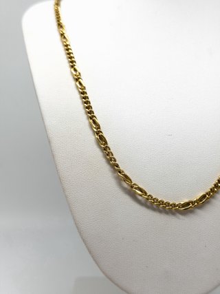 Cadena Figaro 5x1 de oro 18Kt