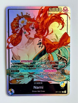 Nami Leader Custom Proxy OP11-041 One Piece