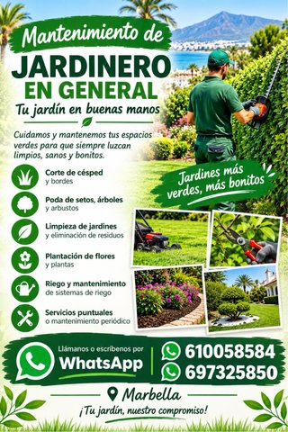 SERVICIO DE JARDINERO EN GENERAL – MARBELLA