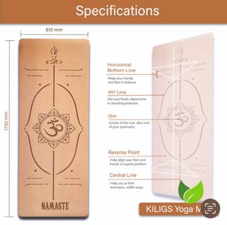 Esterilla de yoga con símbolo Om