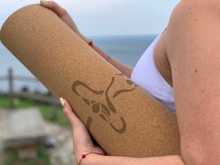 Esterilla de yoga con símbolo Om