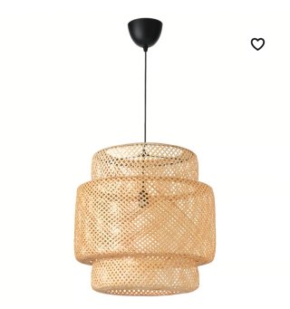 Lámpara de techo de mimbre IKEA