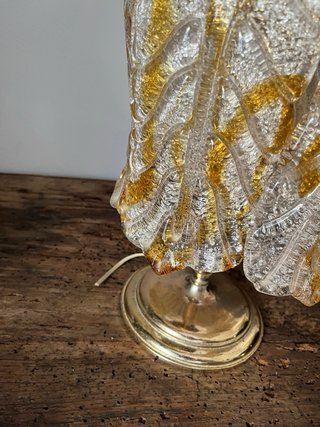 Lámpara Murano Cristal Dorado
