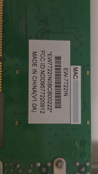 Scheda Rete Wi-Fi PCI Edimax EW-7722In