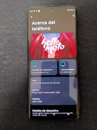 Motorola Edge 40 Neo Azul/Verde