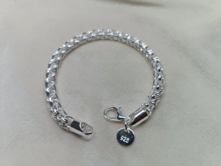 Pulsera Plata 925 Diseño trenzado
