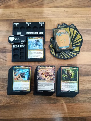 4 Mazos Commander Lote Cartas Magic The Gathering