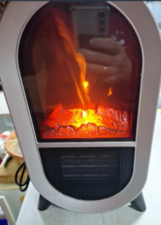 Calefactor eléctrico imitación chimenea