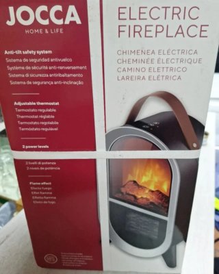 Calefactor eléctrico imitación chimenea