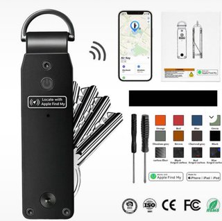 Portachiavi Intelligente Apple Find My Nero