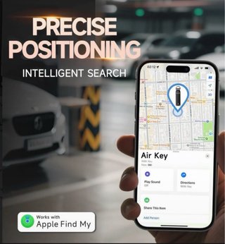 Portachiavi Intelligente Apple Find My Nero
