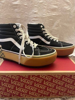Botas Vans Sk8-Hi Platform Checkerboard